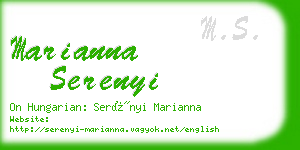 marianna serenyi business card